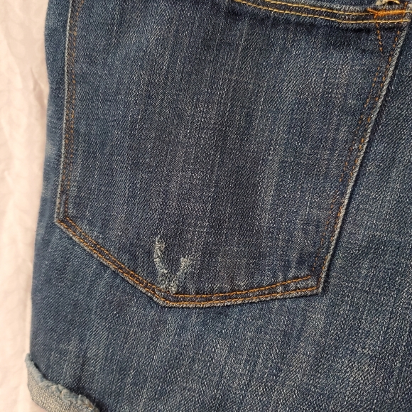 H&M Denim Shorts Distressed Size 10 100% Cotton - Picture 4 of 6